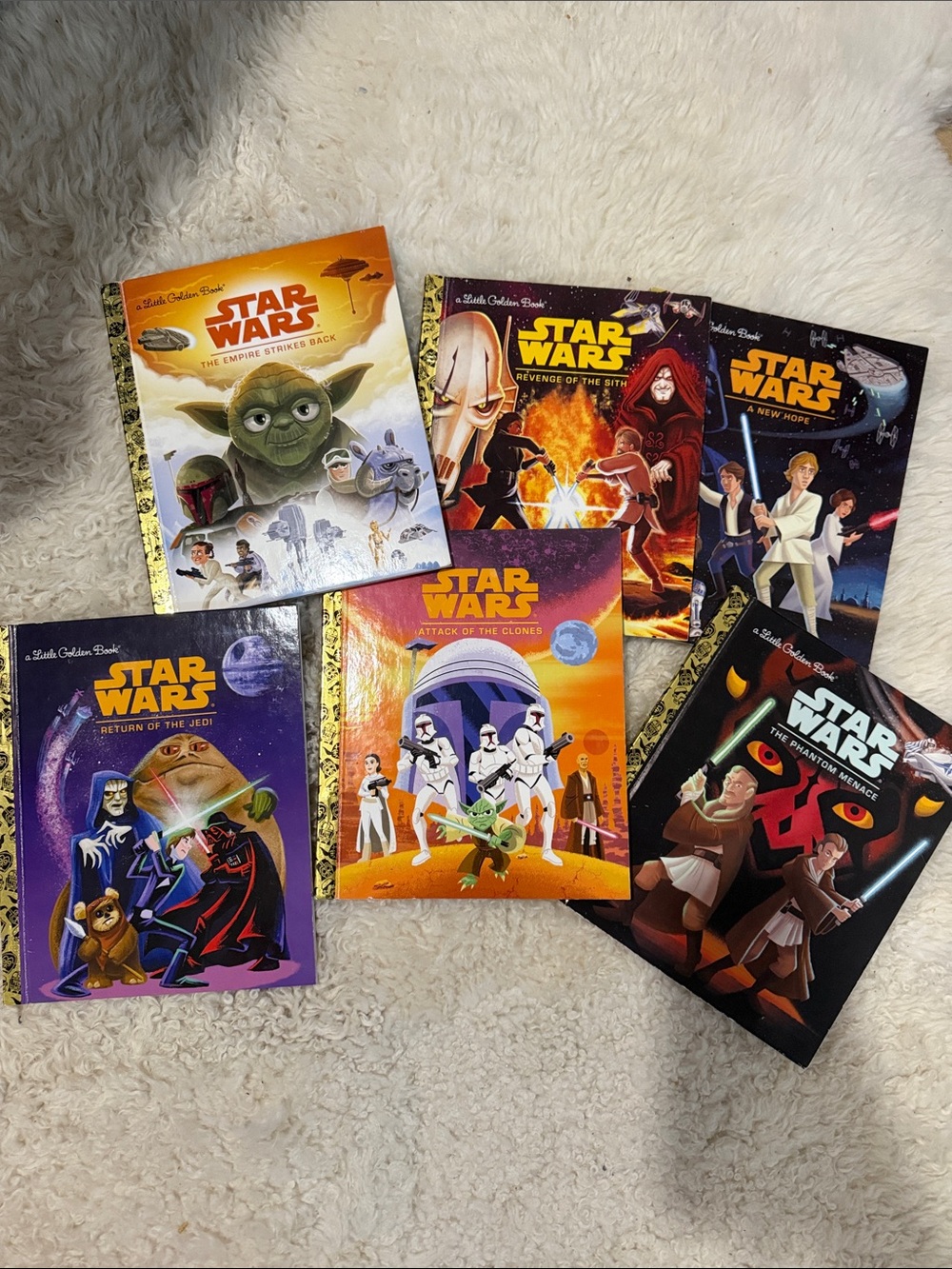 Like New Star Wars Kids Book Set 6 Books